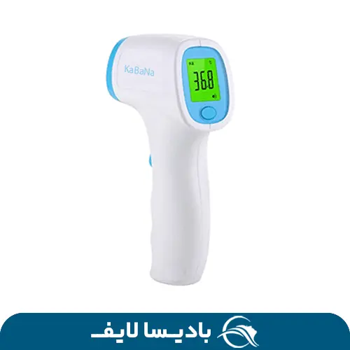 تب سنج دیجیتال کابانا مدل FR880 با دقت بالا و نمایش سریع دما برای اندازه‌گیری دمای بدن.
