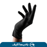دستکش نیتریل بدون پودر بسته 100 عددی با کیفیت بالا برای استفاده در محیط‌های پزشکی و صنعتی