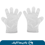 دستکش نایلونی یکبار مصرف بسته 100 عددی برای استفاده بهداشتی و راحت