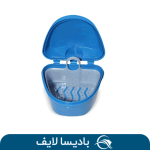 ظرف دندان مصنوعی مقاوم ضدباکتری برای نگهداری و مراقبت از دندان‌های مصنوعی.